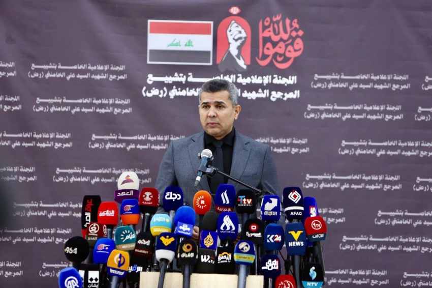 اللجنة الإعلامية الخاصة بمراسم تشييع خامنئي: خطة مرنة لتنظيم التشييع في النجف وكربلاء لمدة 24 ساعة