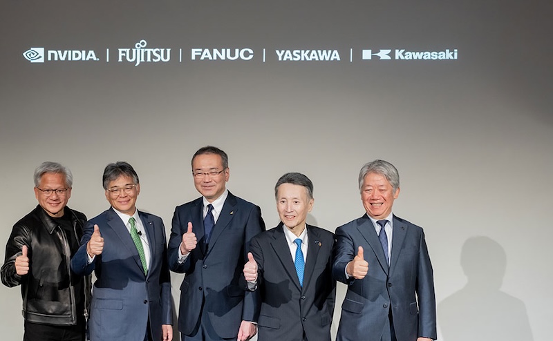 Fujitsu partners with Fanuc, Yaskawa and Kawasaki to advance physical AI using Nvidia technology