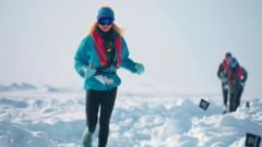 North Pole hosts 'world's coolest marathon' on drifting sea ice