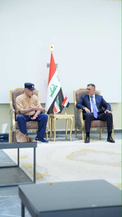 العيداني يستقبل وزير الداخلية الكويتي في منفذ سفوان لبحث الأوضاع الأمنية