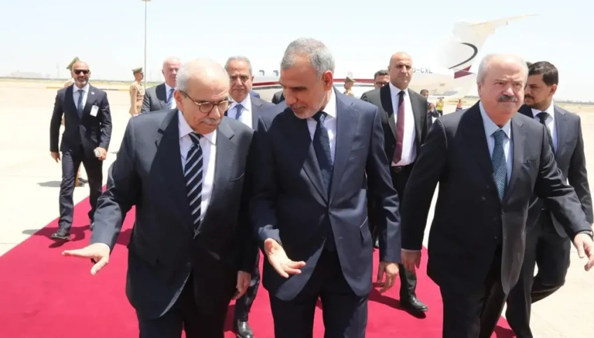 رئيس الوزراء اللبناني نوّاف سلام يصل إلى بغداد