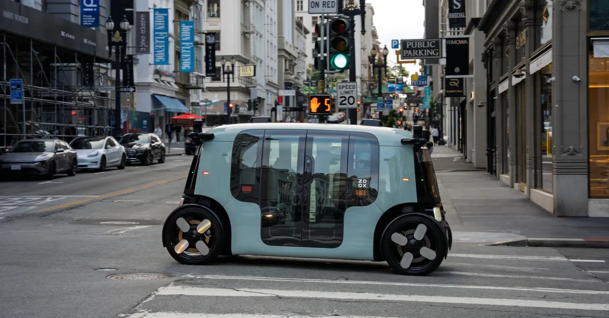 Zoox can now charge for rides in its steering-wheel-free robotaxis