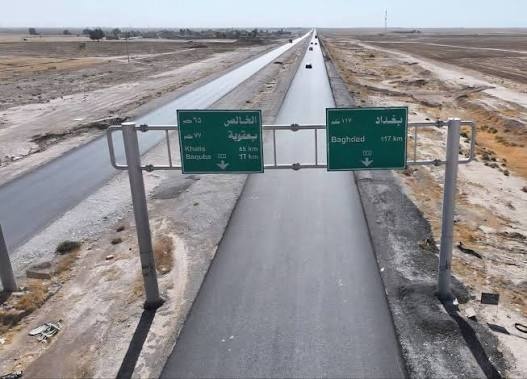 وزارة الإعمار تقترب من إنجاز طريق بغداد - كركوك في ديالى بنسبة 88%