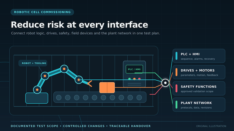 How certified systems integrators reduce commissioning risk in robotic production cells