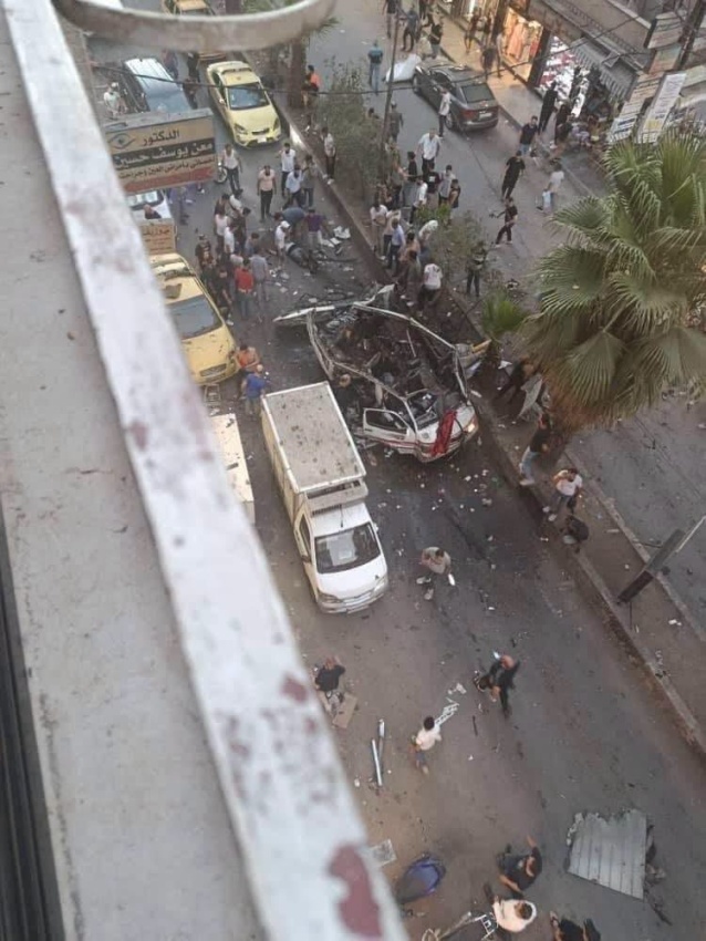انفجار عبوة ناسفة داخل حافلة في مدينة جرمانا بريف دمشق