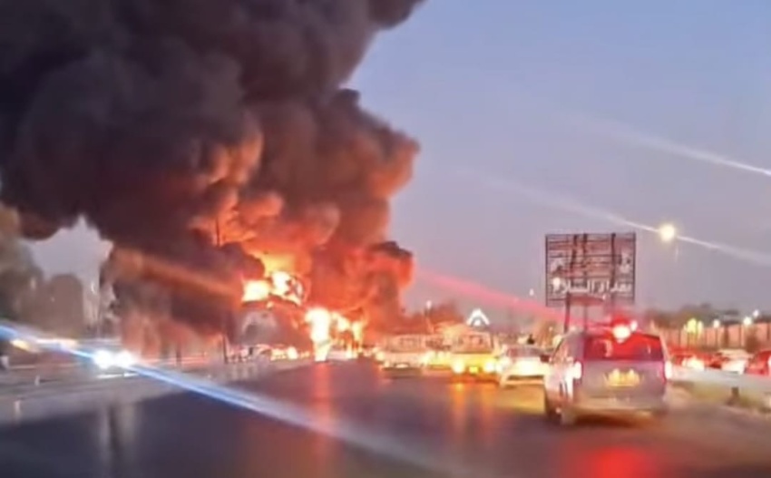 اندلاع حريق كبير في الشعلة بالعاصمة بغداد