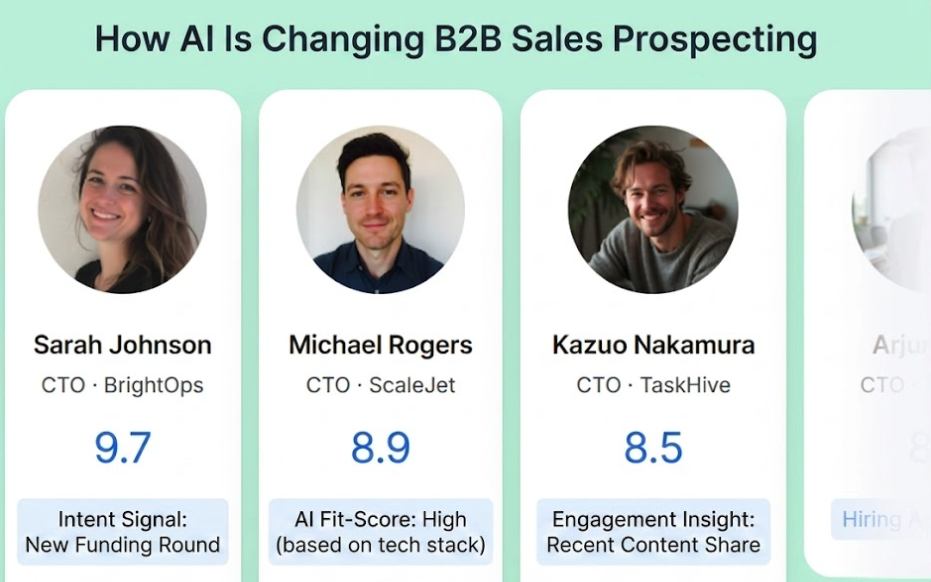 From Lead Lists to Live Intelligence: How AI is Changing B2B Sales Prospecting