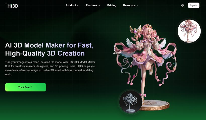 From 2D Ideas to Printable Reality: How Hi3D Makes AI 3D Creation Easier with Image Conversion and Smart Printing Workflows