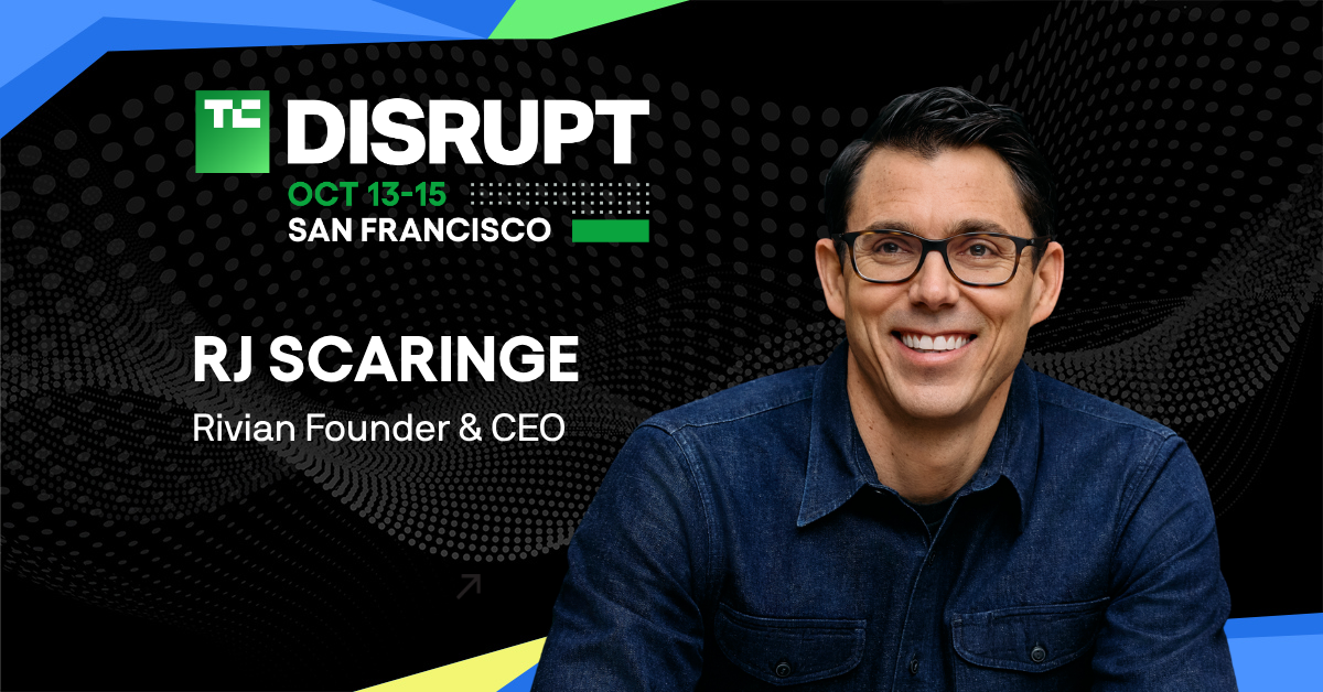Rivian CEO RJ Scaringe is betting on EVs, robots, and autonomy all at once — he’ll explain why at Disrupt 2026