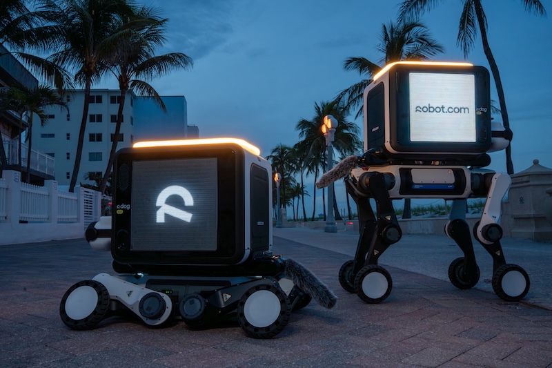 Robot.com unveils R-dog quadruped robot for last-mile delivery and advertising