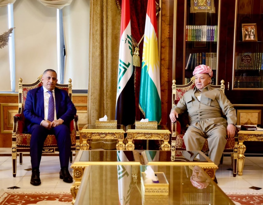 العبودي ينقل رسالة الزيدي إلى بارزاني ويؤكد دعم بغداد لأمن واستقرار الإقليم