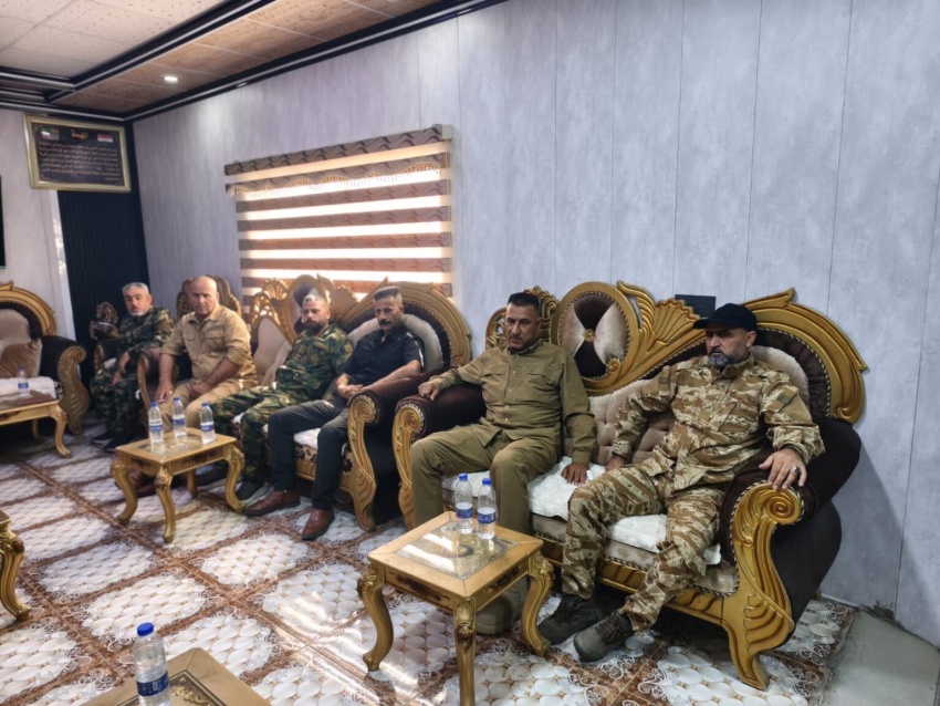 اللواء 52 بالحشد الشعبي يتسلم قاطع بسطاملي في آمرلي من الجيش