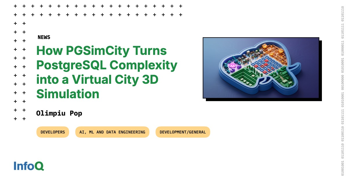 How PGSimCity Turns PostgreSQL Complexity Into a Virtual City 3D Simulation