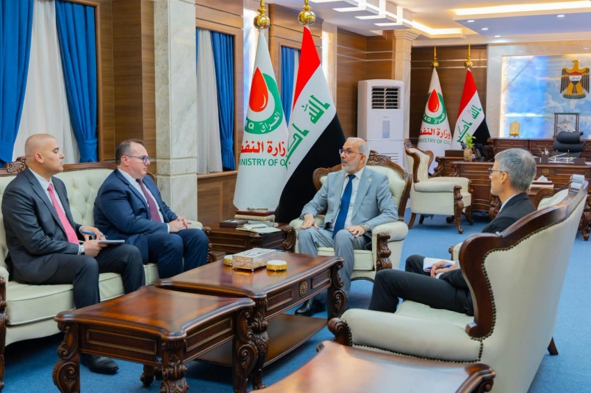 وزير النفط يستقبل القائم بأعمال السفارة الأمريكية
