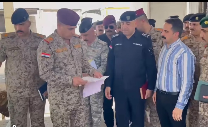 قائد عمليات بغداد في أبي غريب.. توجيهات برفع الجاهزية وتشديد التفتيش على مداخل العاصمة