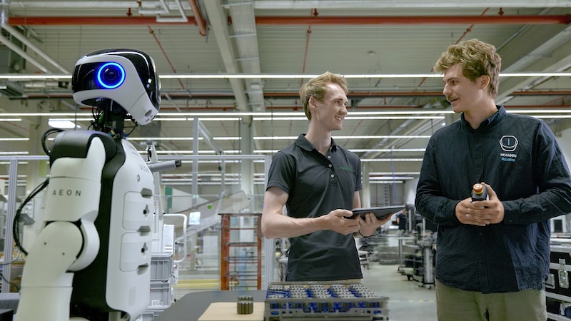 Hexagon starts training AEON humanoid robots at Schaeffler factories