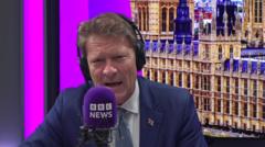 Tice defends Reform UK-led councils over tax rises and cuts