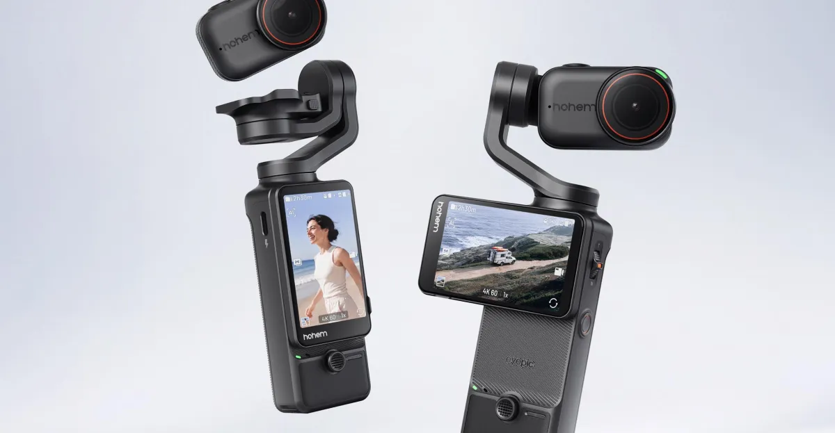 Hohem’s tiny steadycam has a removable action cam