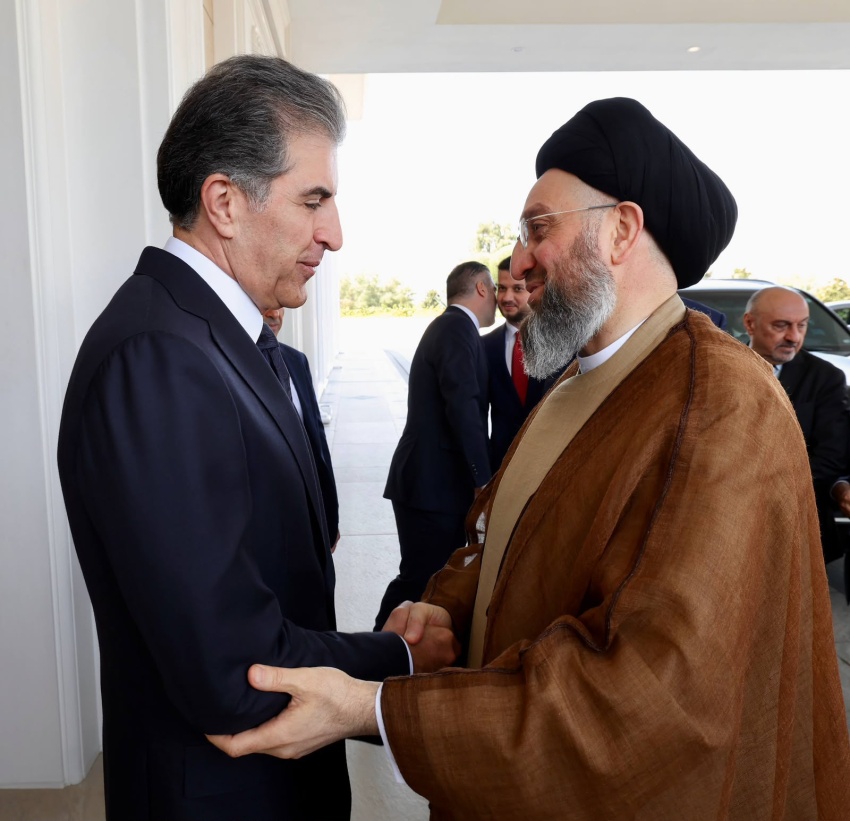 عمار الحكيم يلتقي نيجيرفان بارزاني في مستهل زيارته إلى إقليم كردستان