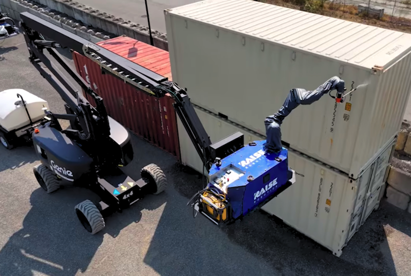 Raise Robotics takes construction robot to 65 feet with Genie boom lift