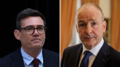 Andy Burnham to meet Irish Taoiseach for first time