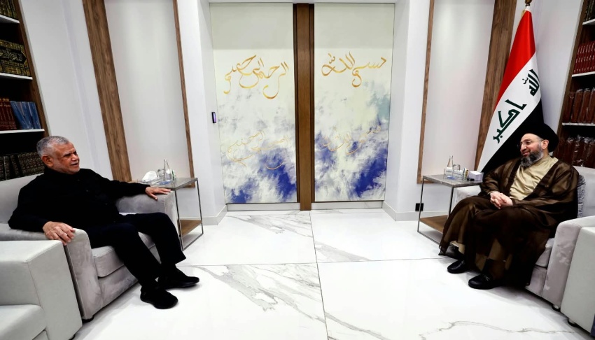 الحكيم والعامري يطرحان حصر السلاح والحلول الوطنية على طاولة بحث المشهد السياسي-عاجل