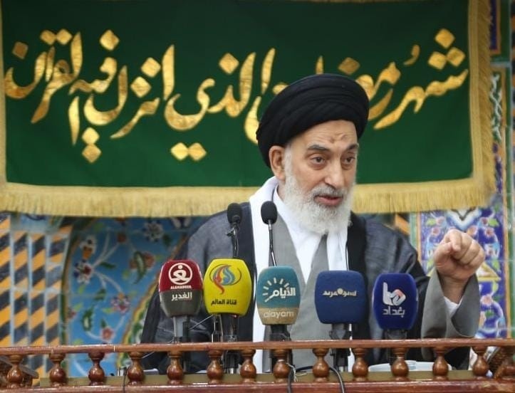امام جمعة النجف: ليس من الصحيح استجابة العراق للعقوبات على الطيران الإيراني